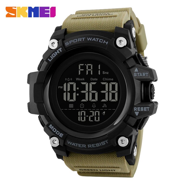SKMEI Sport Watch Mens Watches Top Brand Luxury Men Wristwatch Waterproof LED Electronic Countdown Stopwatch Digital Watch Male